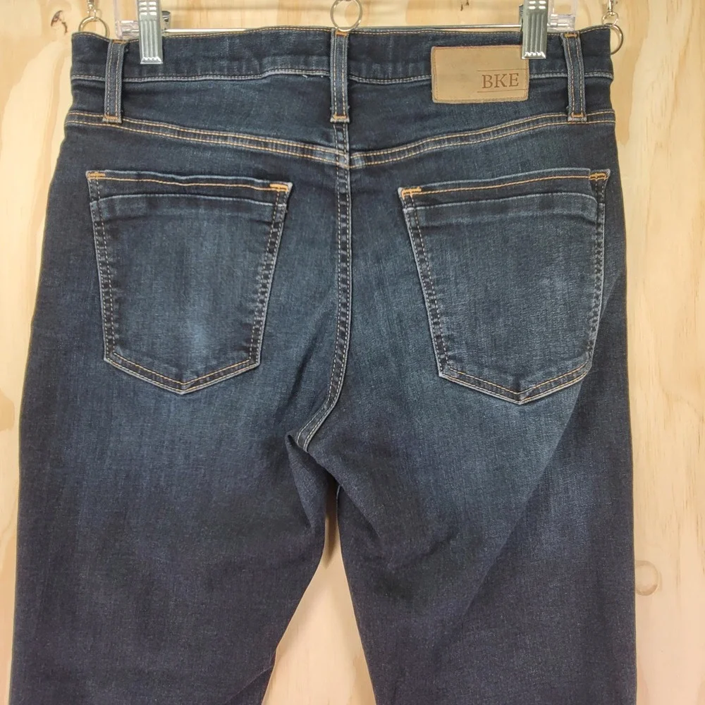 BKE Jake Straight Leg Jeans Mens 34x33.5 Dark Wash Excellent Stretch